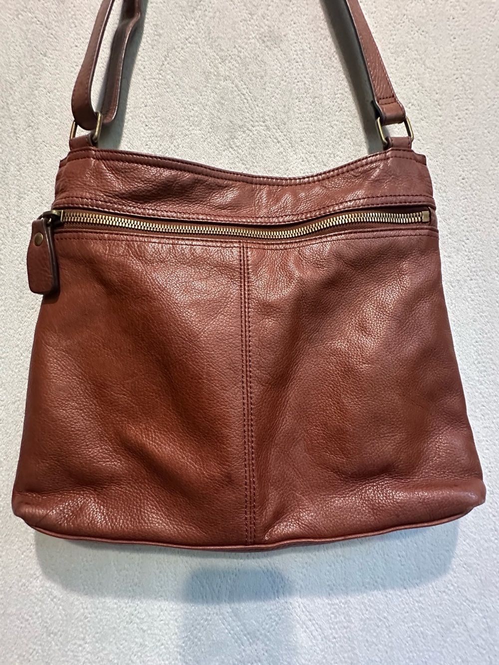 Margot Women's Leather Shoulder Bag - Brown Bogo